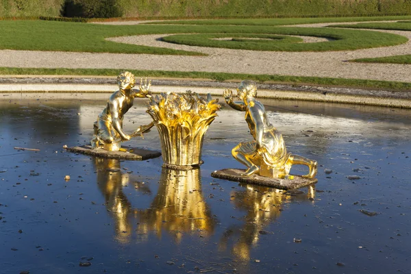 Fountain in the castle of Versailles, Ile de France, France — Stock Photo, Image