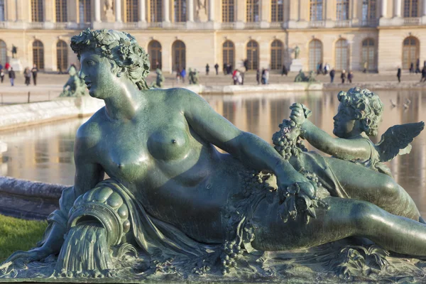 Statue in the castle of Versailles, Ile de France, France — Stock Photo, Image