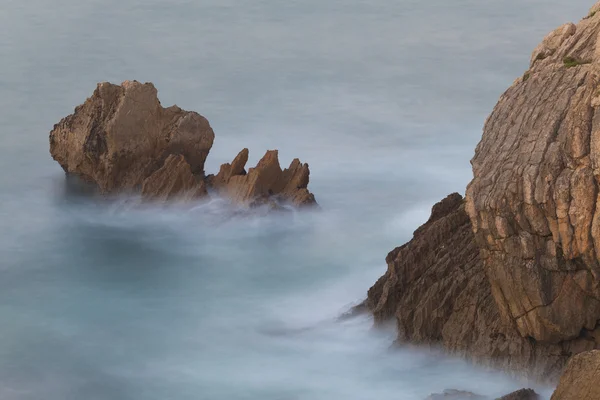 Meer in liencres, Kantabrien, Spanien — Stockfoto