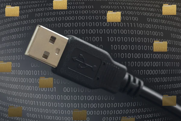 USB கேபிள் பிளக் — ஸ்டாக் புகைப்படம்