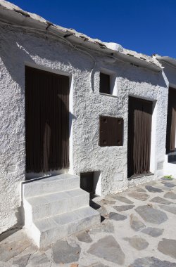 Sokak Bubion, Las Alpujarras, Granada ili, Andalusia, S