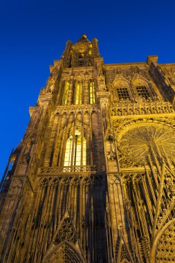 Katedral Strazburg, Bas-Rhin, Alsace, Fransa
