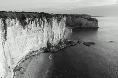 Etretat, Cote d'Albatre, ödediği de Caux kayalıklardan Seine-Maritime