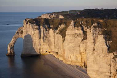 Aval cliff, Etretat, Cote d'Albatre, ödediği de Caux Seine-Maritim