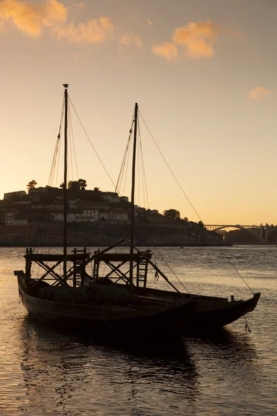 'Rabelos' Дору річки, порту, Португалія — стокове фото