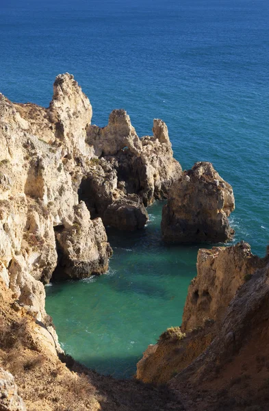 Punta de Piedade Lagos, Algarve, Portekiz — Stok fotoğraf