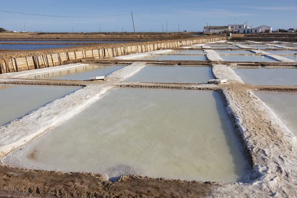 Salt Pans, Tavira, Algarve, Portugal — Stock Photo, Image