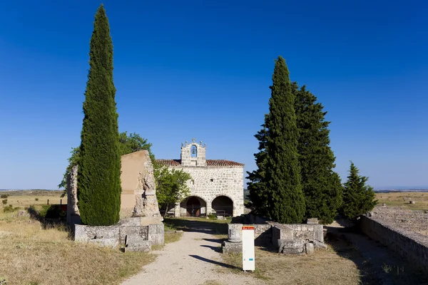 Romok és Penalba de Castro, Burgos, Clunia, Castilla-kápolna — Stock Fotó