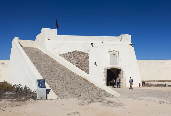 Twierdzy Sagres, Cabo de São Vicente, Algarve, Portugalia — Zdjęcie stockowe