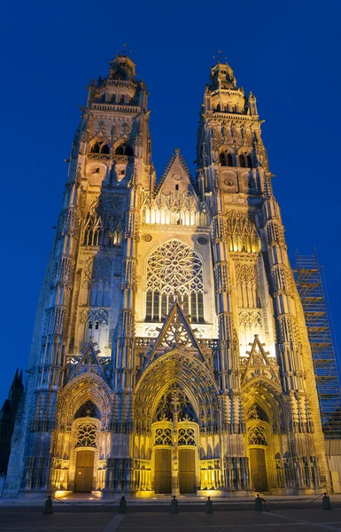Katedralen i Tours, Indre-et-Loire, Frankrike — Stockfoto