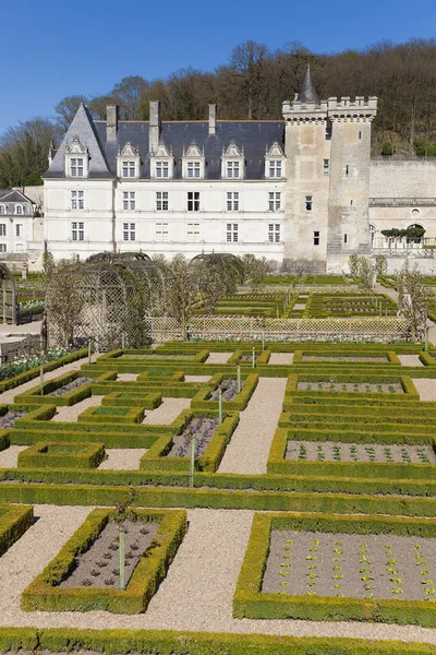 Kasteel van Villandry, Indre-et-Loire, Frankrijk — Stockfoto