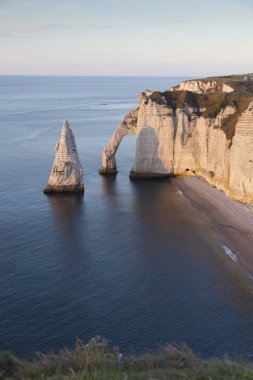 Aval cliff, Etretat, Cote d'Albatre, ödediği de Caux Seine-Maritim