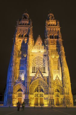 Katedral turlar, Indre-et-Loire, Fransa