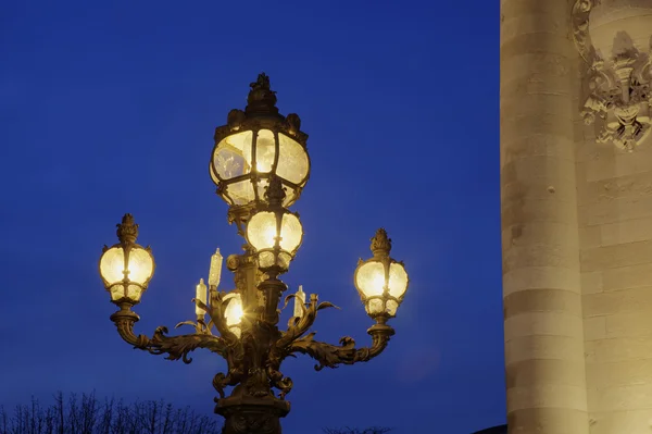 Олександр Iii міст, вирушати, Парижі — стокове фото