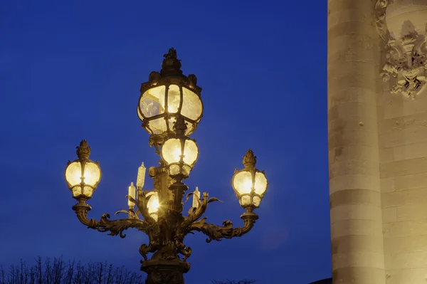 Alexandre III Köprüsü, Paris, Ile-de-France, Fransa — Stok fotoğraf