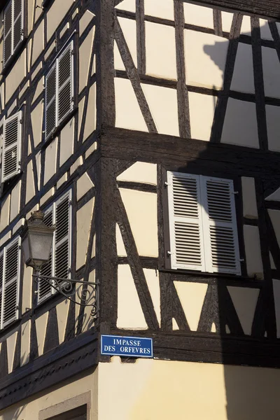 Arkitekturen i Strasbourg, Bas-Rhin, Alsace, Frankrike — Stockfoto