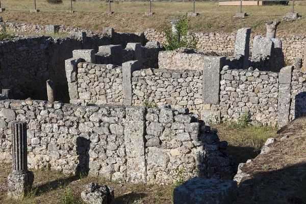 Ruinerna av Clunia, Penalba de Castro, Burgos, Castilla y Leon, Sp Royaltyfria Stockfoton