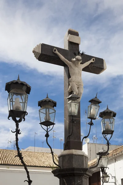 Cristo de los lámpákat square, Cordoba. Andalucia, Spanyolország — Stock Fotó