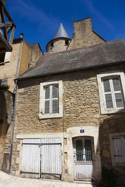 Arquitetura de Sarlat-la-caneda, Dordogne, Aquitaine, France — Fotografia de Stock