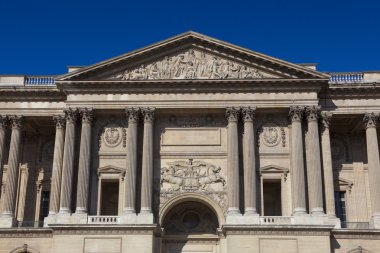 Cephe Louvre Müzesi, Paris, Ile-de-France, Fransa