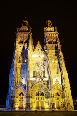 Katedral turlar, Indre-et-Loire, Fransa