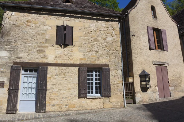 Architektura Beynac-et-Cazenac, Dordogne, Akwitania, Francja — Zdjęcie stockowe