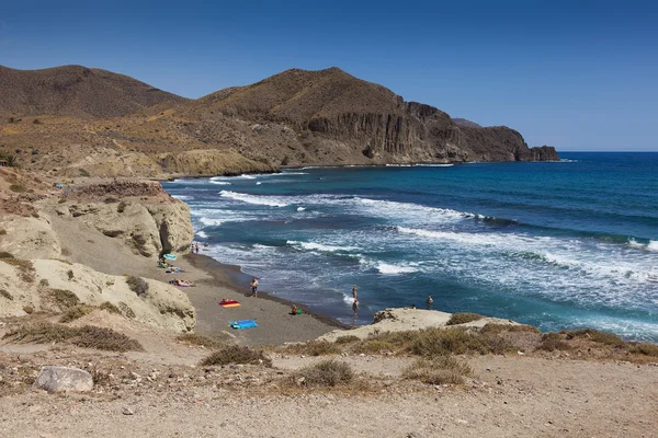 Isleta del Moro, parku przyrody Cabo de Gata-Nijar Almeria provin — Zdjęcie stockowe