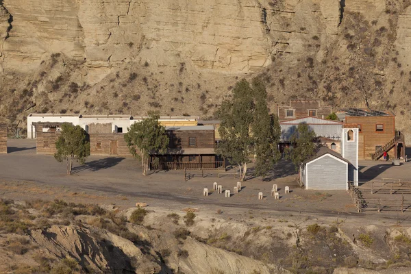 Película occidental ambientada en el desierto de Taberna, provincia de Almería, Andalusi — Foto de Stock