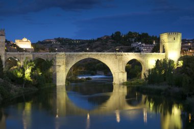 St Martin Köprüsü, Toledo, Castilla la Mancha, İspanya