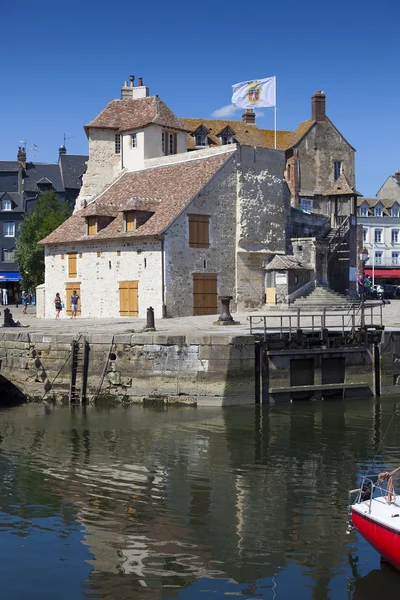 Porto de Honfleur, Calvados, Normandia, França — Fotografia de Stock