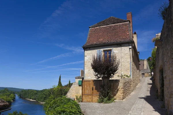 Veduta di Beynac-et-Cazenac, Dordogna, Aquitania, Francia — Foto Stock