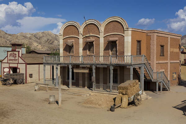 Mini Hollywood Film set, Desert of Tabernas, Almeria Province, Andalusia, Spain