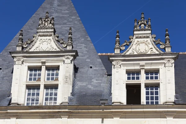 Fenster des Schlosses von Villandry, indre-et-loire, Frankreich — Stockfoto