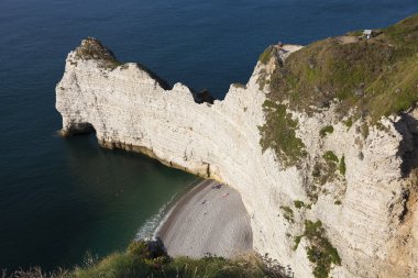 Cliff, Etretat, Cote d'Albatre, ödediği de Caux Seine-Maritime d