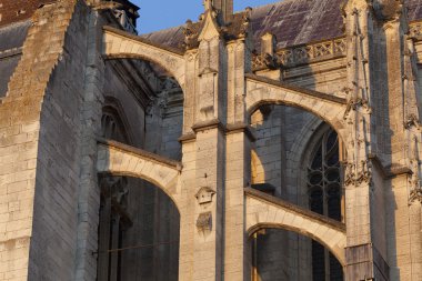 Uçan payandanın Beaubais, Oise, Picardie, Fr katedral içinde