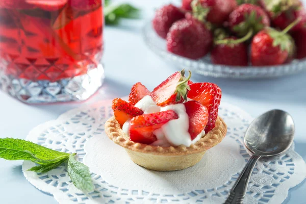 Tarta de fresa casera — Foto de Stock