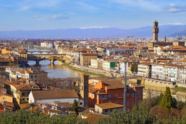Floransa'dan Piazzale Michelangelo, Toskana, İtalya