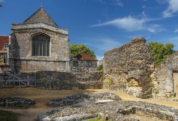 Ruinerna av Wolvesey slott, Winchester, England — Stockfoto