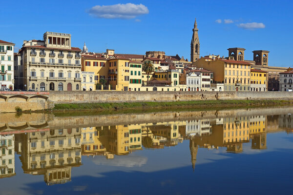 embankment of the river Arno, Florence, Italy