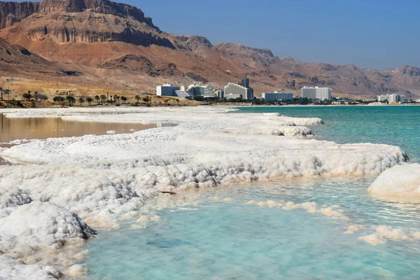 Типичный пейзаж Мертвого моря, Израиль — стоковое фото