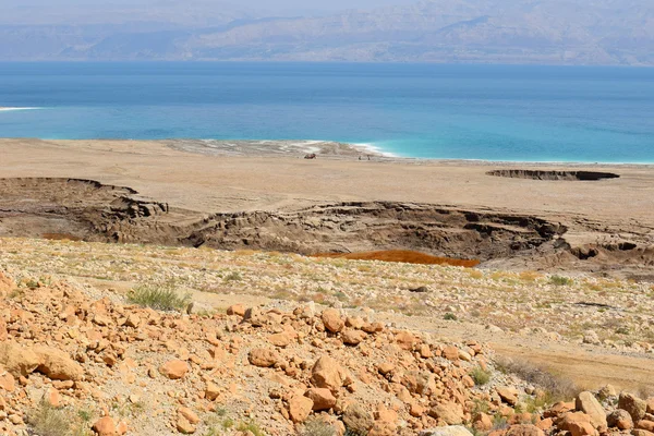 Экологическая катастрофа на Мертвом море, Израиль — стоковое фото