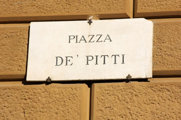 Piazza de Pitti in Florence, Italy — Stock Photo, Image