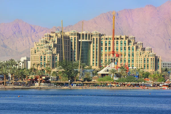 Lyxiga hotell i populära resort - Eilat, Israel — Stockfoto