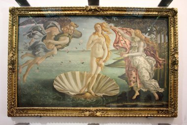 Birth of Venus, painting Sandro Botticelli clipart