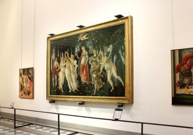 Botticelli, Uffizi Galerisi, Floransa resimleri ile salonu