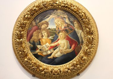 Madonna of the Magnificat, painting Sandro Botticelli clipart