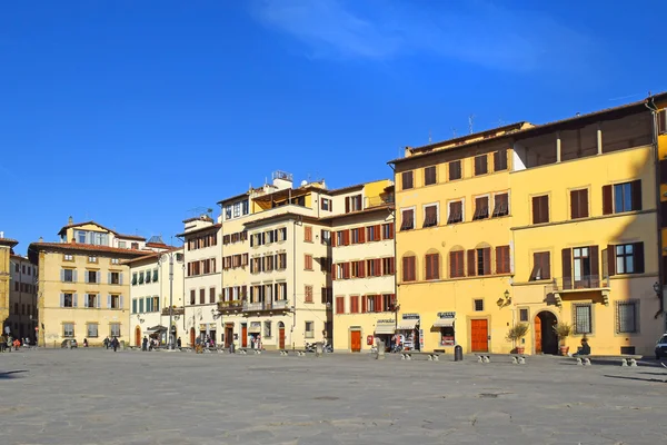 Piazza di Santa Croce, Florens, Toscana, Italien — Stockfoto