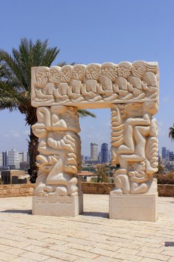 Daniel Kafri, Jaffa, Tel Aviv imanla heykeli