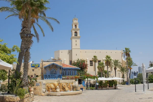 Pitoresk eski Jaffa, Tel Aviv köşede — Stok fotoğraf
