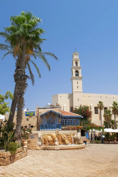 Pitoresk eski Jaffa, Tel Aviv köşede — Stok fotoğraf